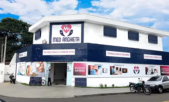 Fachada da unidade Unidade Padre Anchieta, em Campinas
